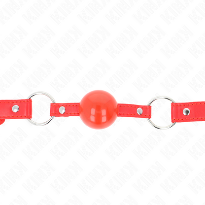 KINK - TPE BALL 4 CM GAG WITH ROJO LOCK 60 x 2 CM - 1