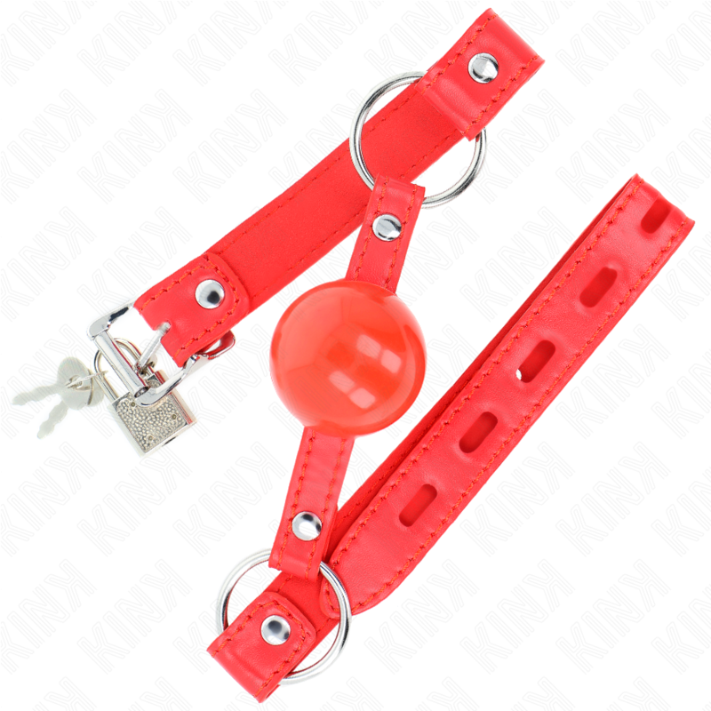 KINK - TPE BALL 4 CM GAG WITH ROJO LOCK 60 x 2 CM - 2