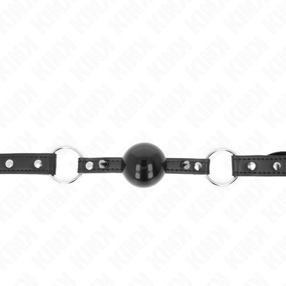 KINK - BALL GAG 4 CM WITH RIVET TIP AND SNAP CLOSURE 65 x 2 CM