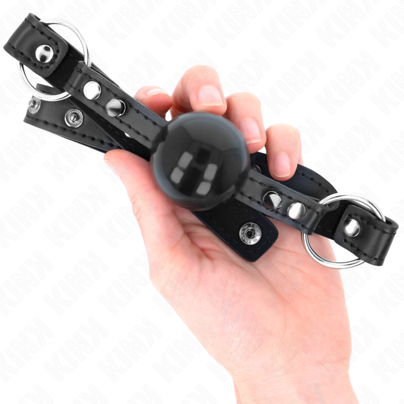KINK - BALL 4 CM GAG WITH TIP RIVET AND SNAP LOCK 65 x 2 CM - 3