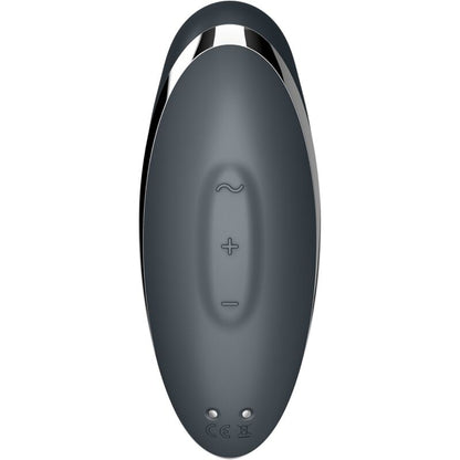 SATISFYER - TAP & CLIMAX 2 VIBRATOR & STIMULATOR GREY - 6