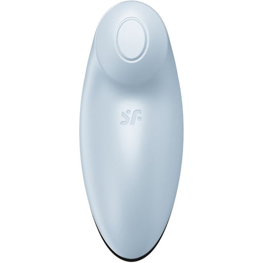 SATISFYER - TAP &amp; CLIMAX 2 VIBRATEUR &amp; STIMULATEUR BLEU