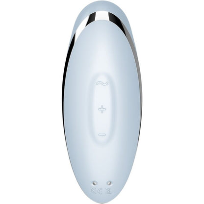 SATISFYER - TAP &amp; CLIMAX 2 VIBRATOR AND STIMULATOR BLUE