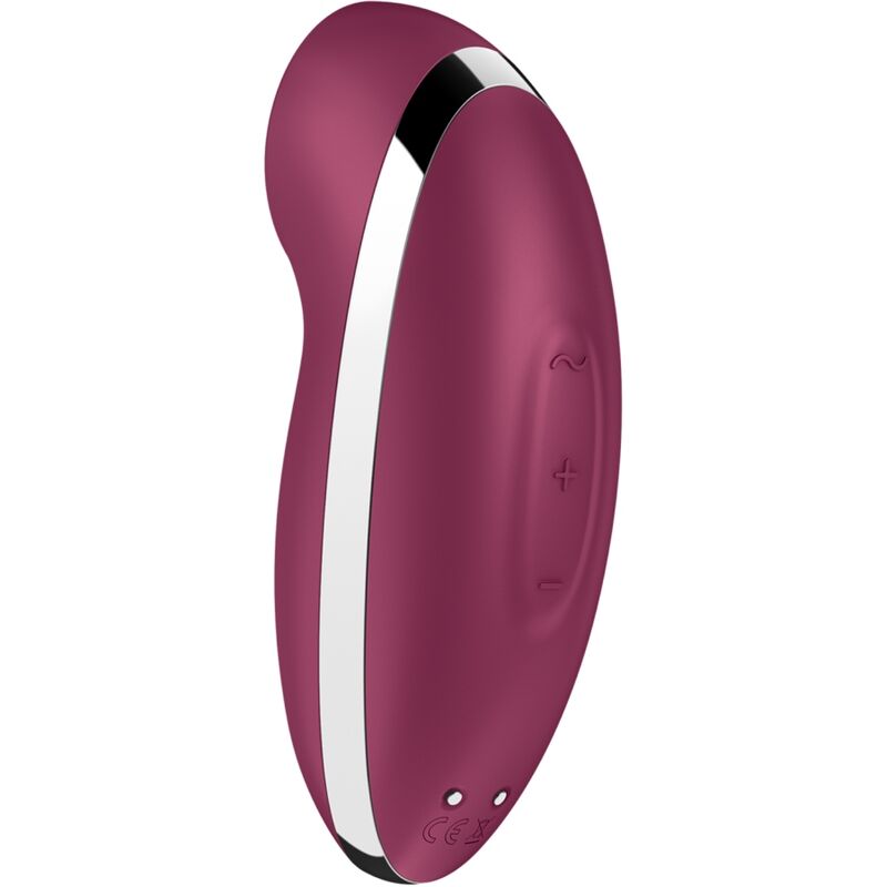 SATISFYER - TAP &amp; CLIMAX 2 VIBRATOR AND STIMULATOR RED