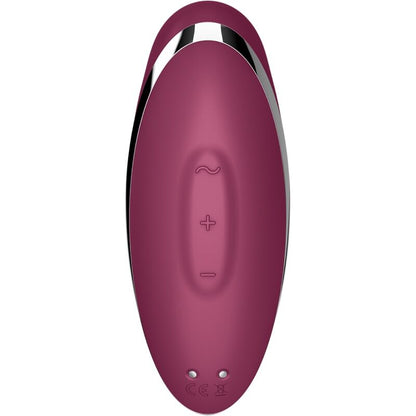 SATISFYER - TAP & CLIMAX 2 VIBRATOR & STIMULATOR RED - 6