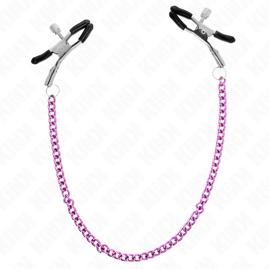 KINK - CHAIN NIPPLE CLAMPS PURPLE 30 CM - 1