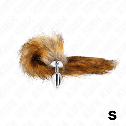 KINK - ANAL PLUG SIZE S 7 X 3 CM WITH SYNTHETIC TAIL 40 CM BROWN - 3