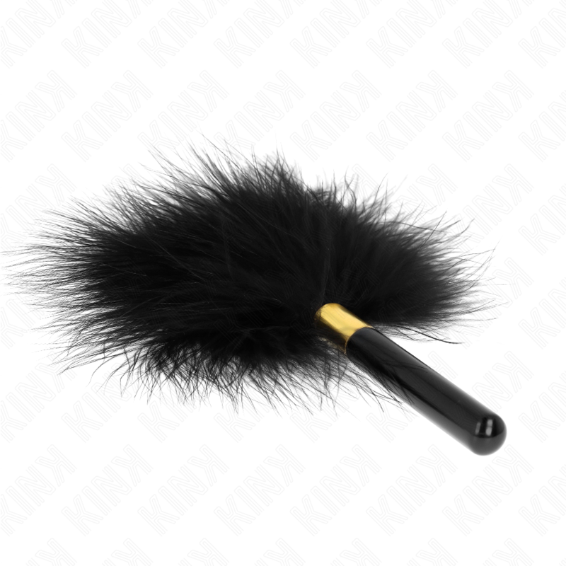 KINK - BLACK GOLD METAL TICKLE FEATHERS 18 CM - 1
