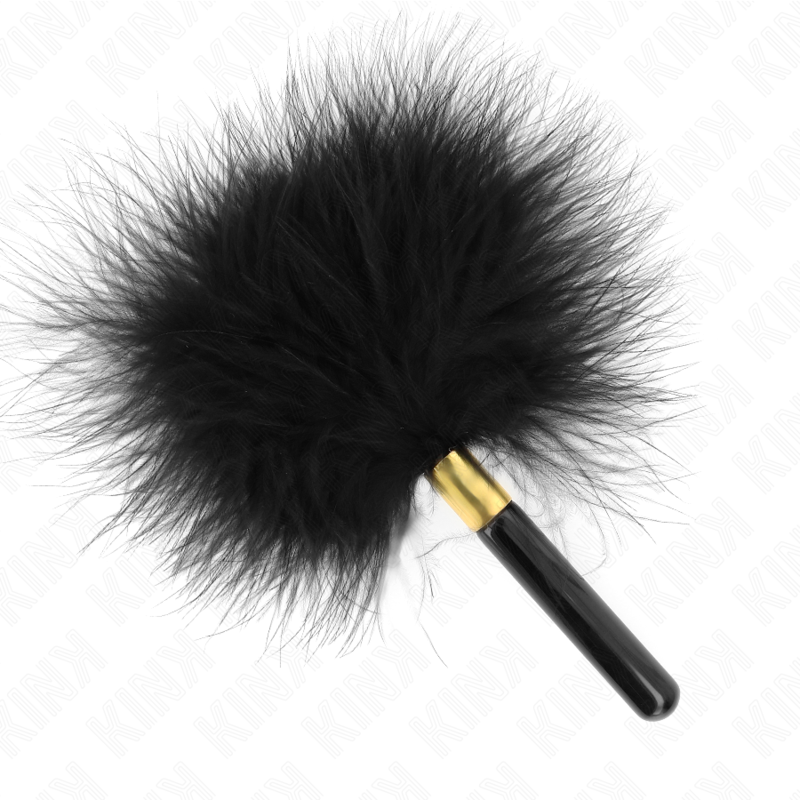 KINK - BLACK GOLD METAL TICKLE FEATHERS 18 CM - 2