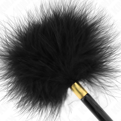 KINK - 18 CM BLACK GOLD METAL TICKLE FEATHERS