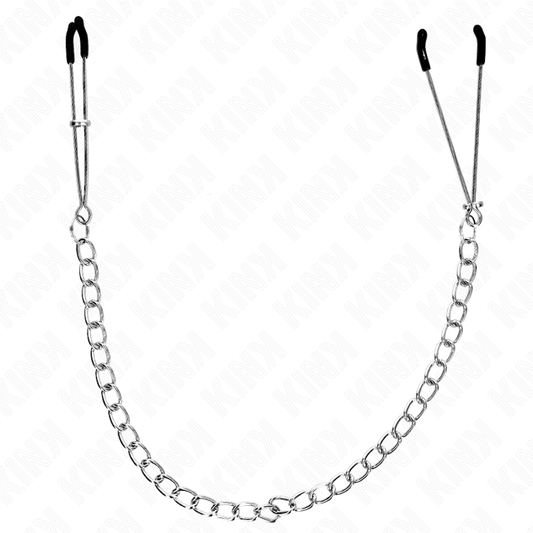 KINK - THIN NIPPLE CLAMPS WITH THICK CHAIN 30 CM - 1