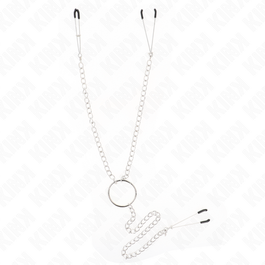KINK - TRIPLE NIPPLE AND CLIT CLAMPS WITH CHAIN MODEL 1 - 1