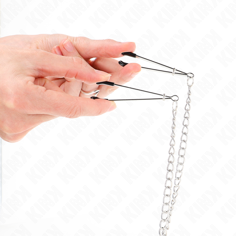 KINK - TRIPLE NIPPLE AND CLIT CLAMPS WITH CHAIN MODEL 1 - 3