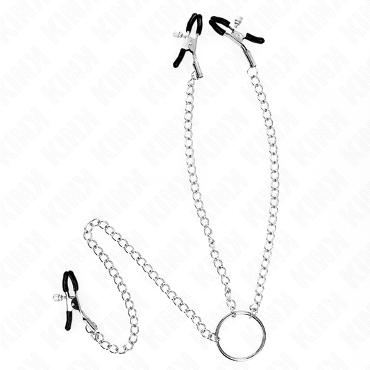KINK - TRIPLE NIPPLE AND CLIT CLAMPS WITH CHAIN MODEL 0 - 1