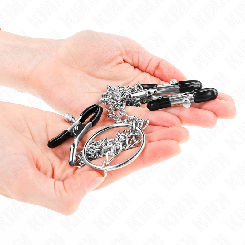 KINK - TRIPLE NIPPLE AND CLIT CLAMPS WITH CHAIN MODEL 0 - 2