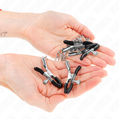 KINK - 4 NIPPLE AND CLIT CLAMPS ADJUSTABLE SILVER - 3