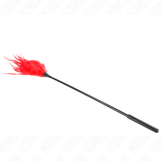 KINK - MULTIPLE RED FEATHERS TICKLE 45 CM