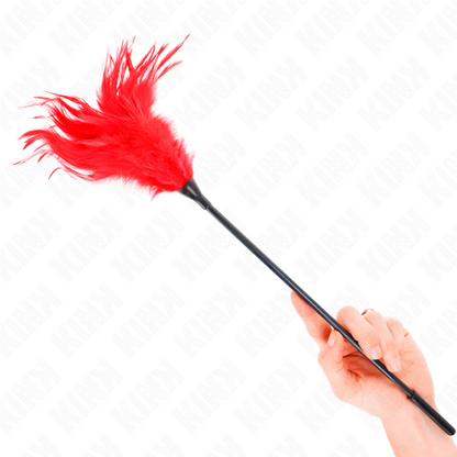 KINK - MULTIPLE RED FEATHERS TICKLE 45 CM