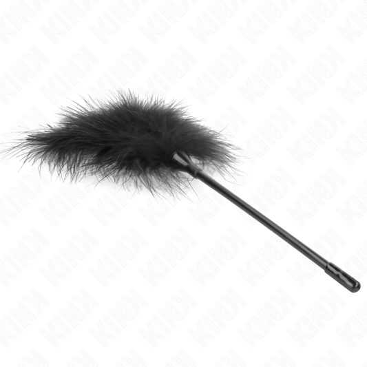 KINK - BLACK TICKLE FEATHERS USED FOR THE BONDAGE KIT 27 CM - 1