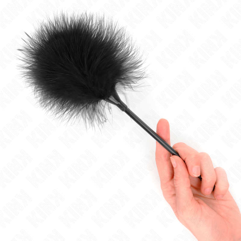 KINK - BLACK TICKLE FEATHERS USED FOR THE BONDAGE KIT 27 CM - 2