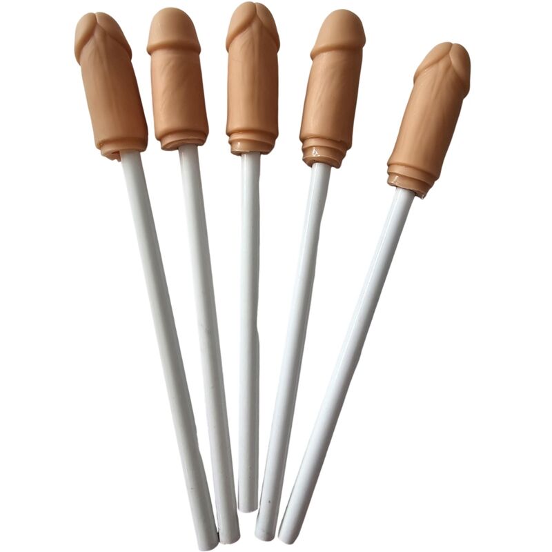 DIABLO PICANTE - 5 PENCILS WITH NATURAL PENIS TIP - 1