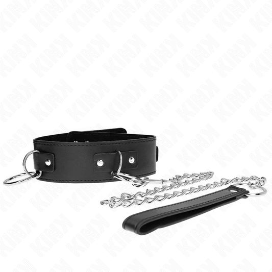 KINK - NECKLACE WITH LEASH 65 CM 3 RING MODEL 2 ADJUSTABLE 36-43 CM X 5 CM - 1
