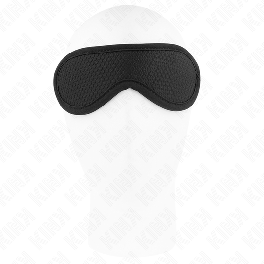 KINK - SCALED TEXTURED BLINDFOLD WITH BLACK COVERED EDGE 20 x 7 CM