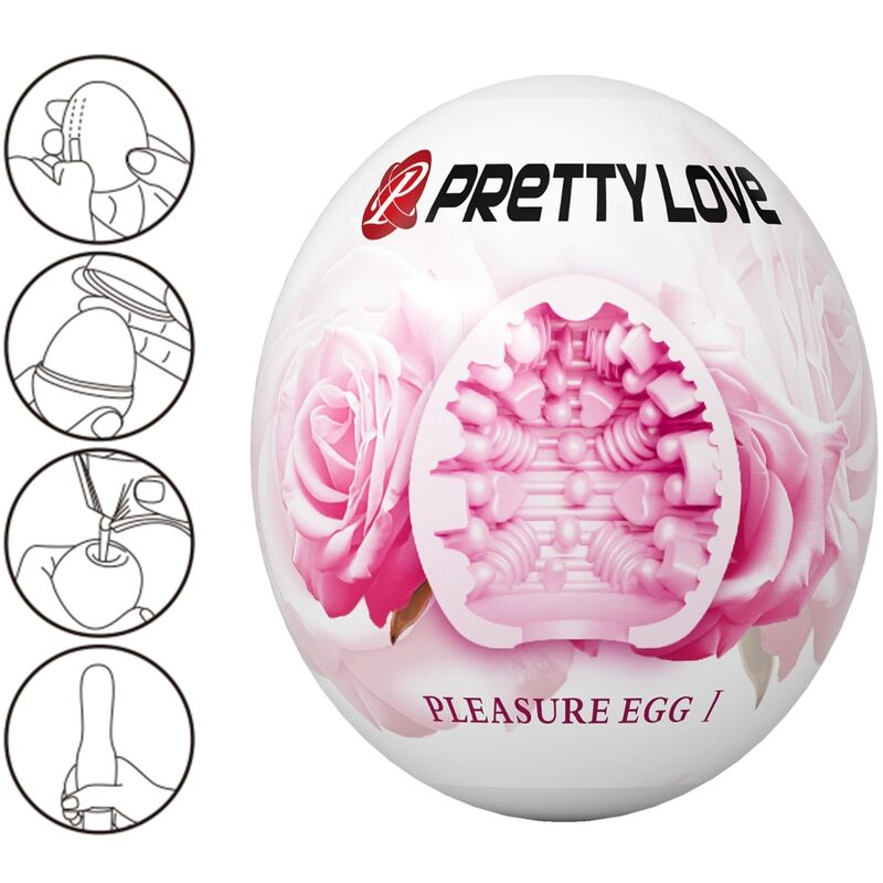 PRETTY LOVE - MALE MASTURBATOR EGG PINK - 4