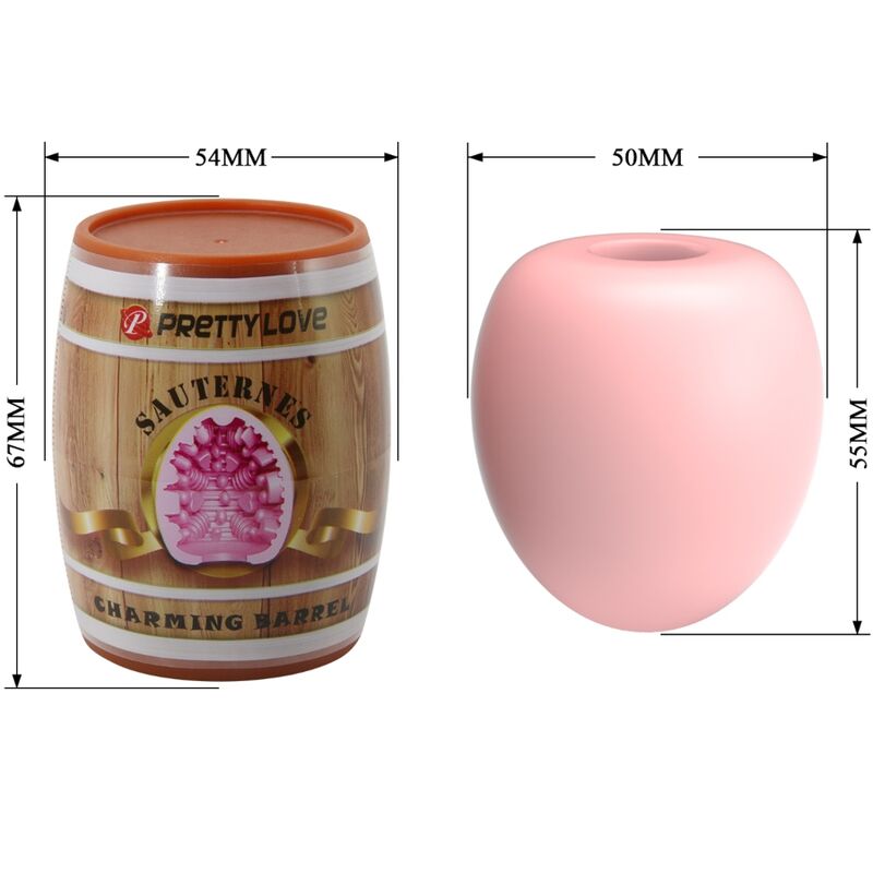 PRETTY LOVE - MALE MASTURBATOR EGG PINK MODEL 2 - 6