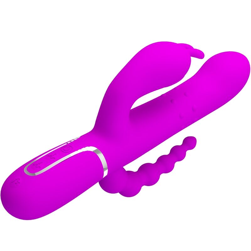 PRETTY LOVE - CAMMY TRIPLE VIBRATOR MULTIFUNCTION 4 IN 1 PINK - 7