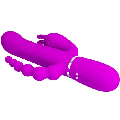 PRETTY LOVE - CAMMY 4-IN-1 MULTIFUNCTIONAL TRIPLE VIBRATOR PINK