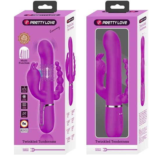 PRETTY LOVE - CAMMY TRIPLE VIBRATOR MULTIFUNCTION 4 IN 1 PINK - 1