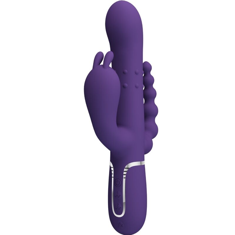 PRETTY LOVE - CAMMY TRIPLE VIBRATOR MULTIFUNCTION 4 IN 1 PURPLE - 5