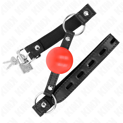 KINK - RED TPE BALL 4 CM GAG 60 x 2 CM - 3