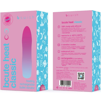 B SWISH - BCUTE INFINITE HEAT CLASSIC HEATABLE VIBRATOR PINK - 5