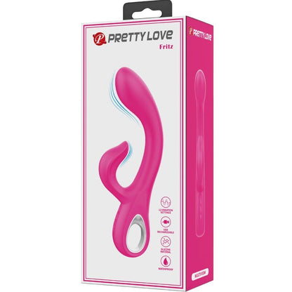 PRETTY LOVE - FRITZ RABBIT VIBRATOR 12 VIBRATIONS PINK - 1