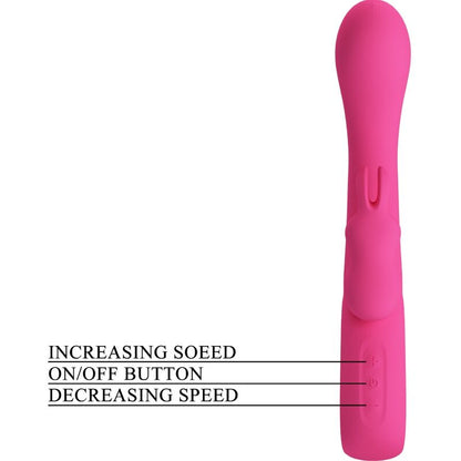 PRETTY LOVE - NOVAK RABBIT VIBRATOR 12 VIBRATIONS PINK - 4