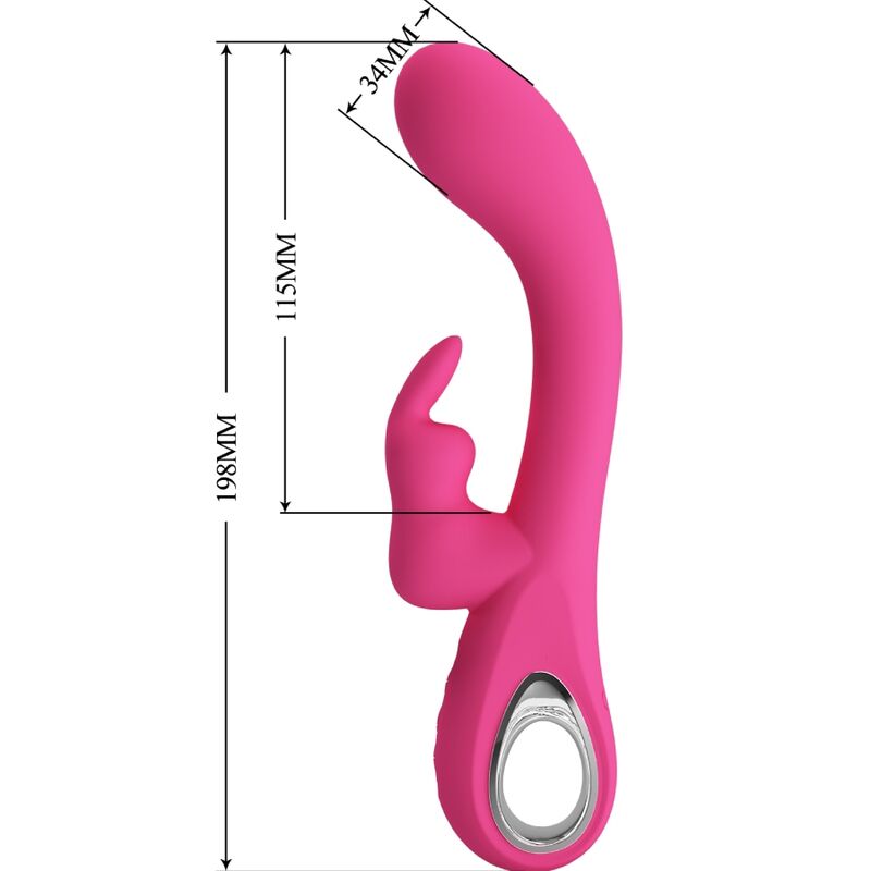 PRETTY LOVE - NOVAK RABBIT VIBRATOR 12 VIBRATIONS PINK - 8