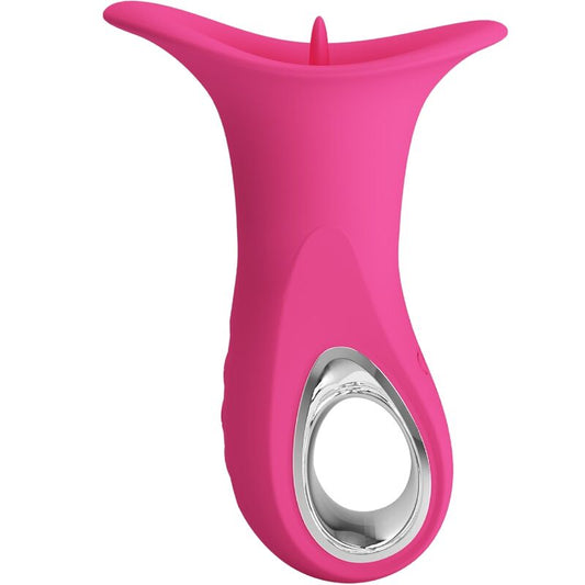 PRETTY LOVE - CLYDE ORAL VIBRATOR VIBRATING TONGUE 12 VIBRATIONS PINK - 1
