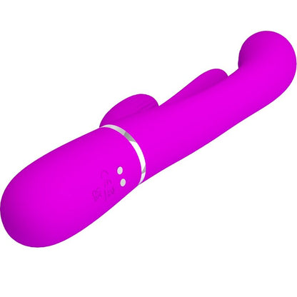 PRETTY LOVE - SHANIA TRIPLE RABBIT VIBRATOR MULTIFUNCTION PINK - 4