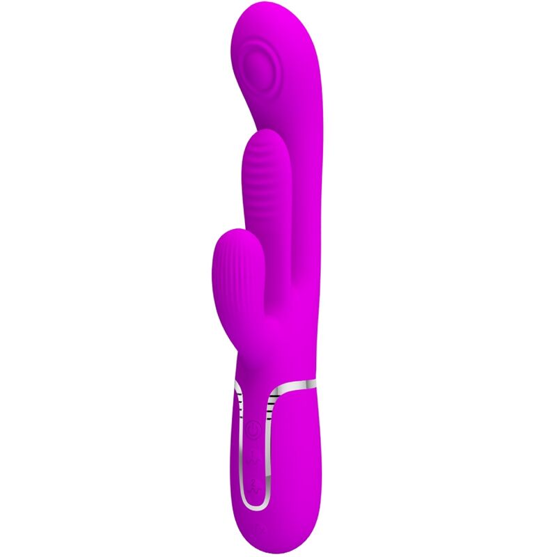 PRETTY LOVE - SHANIA TRIPLE RABBIT VIBRATOR MULTIFUNCTION PINK - 6