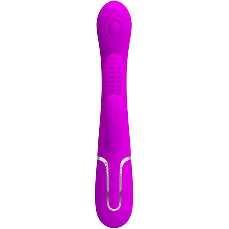 PRETTY LOVE - SHANIA MULTIFUNCTIONAL TRIPLE RABBIT VIBRATOR PINK