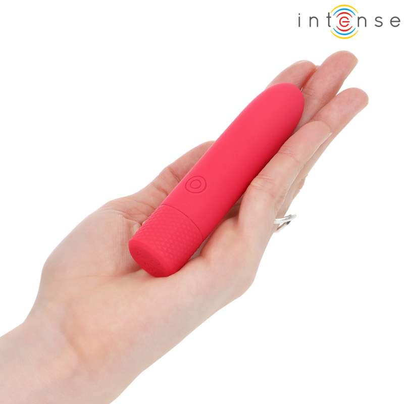 INTENSE - SYMONE USB RECHARGEABLE VIBRATING BULLET 8 VIBRATIONS RED 10 X 2.2 CM - 5