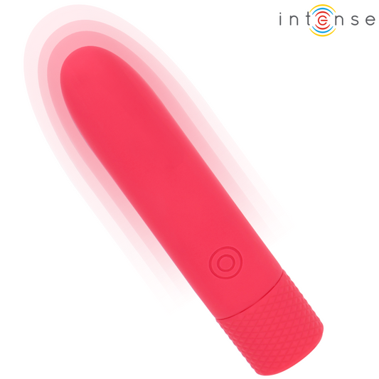 INTENSE - SYMONE USB RECHARGEABLE VIBRATING BULLET 8 VIBRATIONS RED 10 X 2.2 CM - 1