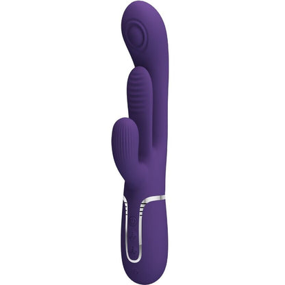 PRETTY LOVE - SHANIA TRIPLE RABBIT VIBRATOR MULTIFUNCTION PURPLE - 1
