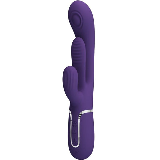 PRETTY LOVE - SHANIA TRIPLE RABBIT VIBRATOR MULTIFUNCTION PURPLE - 1