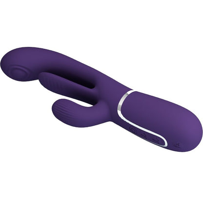 PRETTY LOVE - SHANIA MULTIFUNCTIONAL TRIPLE RABBIT VIBRATOR PURPLE