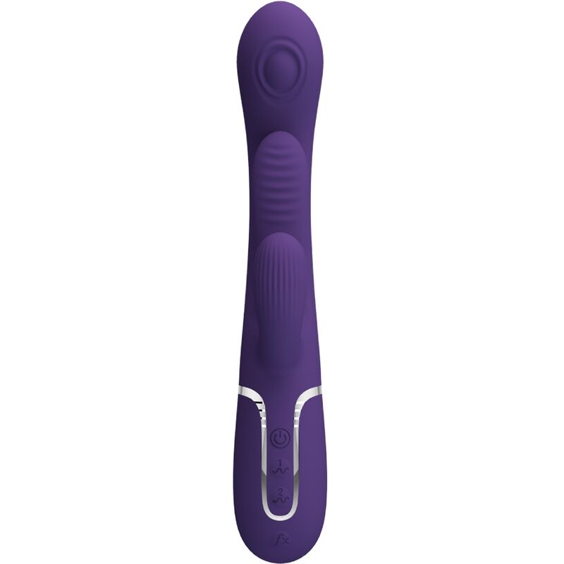 PRETTY LOVE - SHANIA MULTIFUNCTIONAL TRIPLE RABBIT VIBRATOR PURPLE
