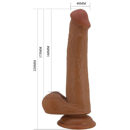 PRETTY LOVE - TALLEN REALISTIC DILDO 22 CM BROWN - 3