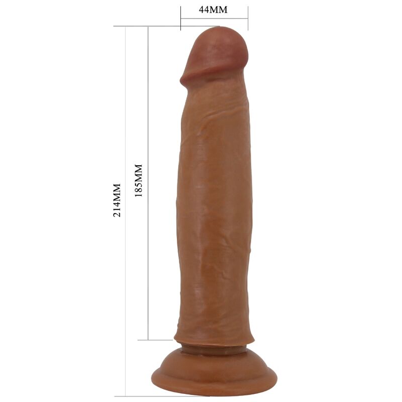 PRETTY LOVE - KEON REALISTIC DILDO 21 CM BROWN - 5